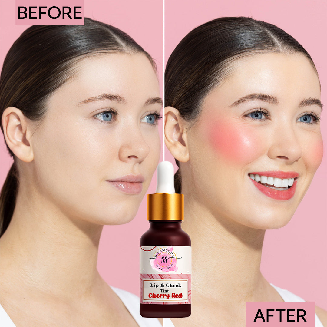 Lip and Cheek Tint – Cherry Red / Hot Pink