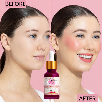 Lip and Cheek Tint – Cherry Red / Hot Pink